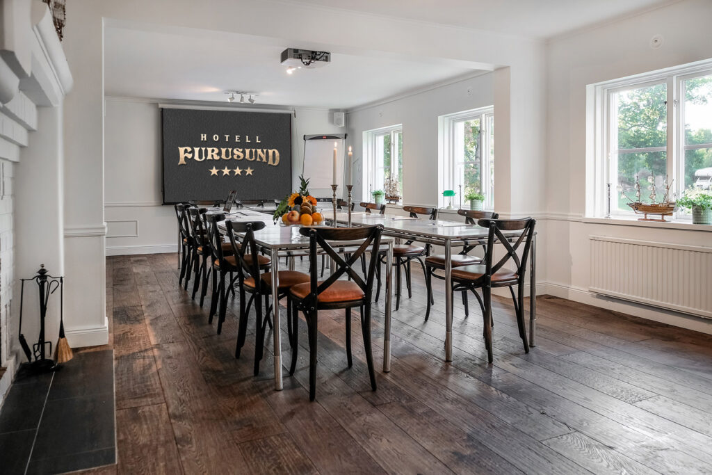 Dukad konferenslokal på Hotell Furusund